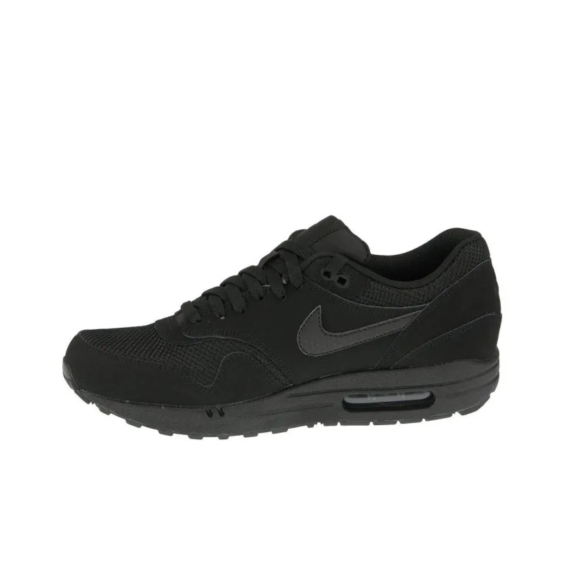 Nike Air Max 1 Durable Breathable Low Top Casual Shoes Unisex Black-0