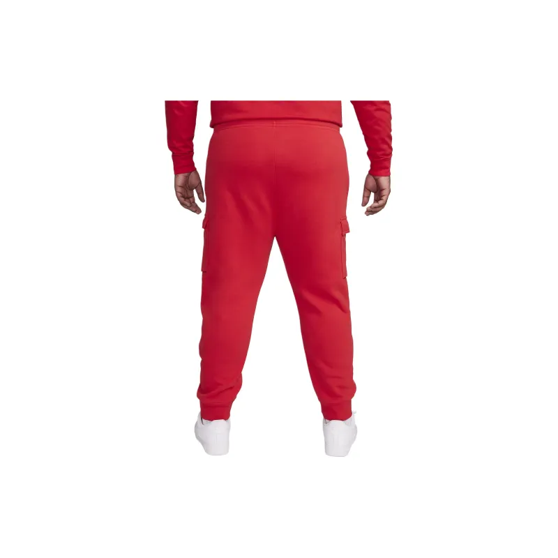 Nike Sportswear Club Fleece Knitted Sports Pants Men's University Red-1