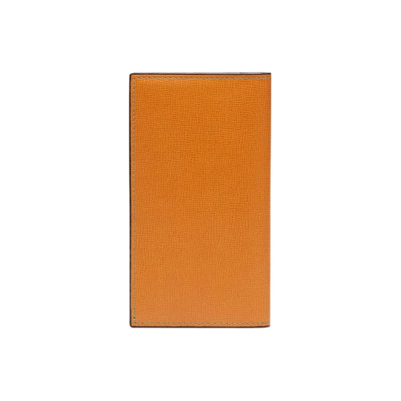 Valextra Calfskin Wallet Women's Havana Brown-1