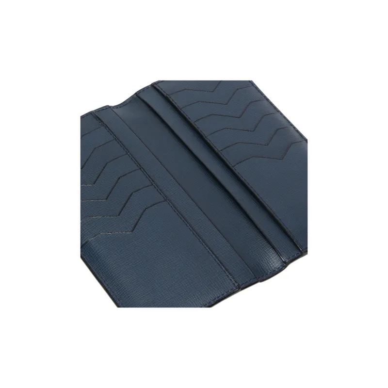 Valextra Calfskin Wallet Women's Dark Blue-2
