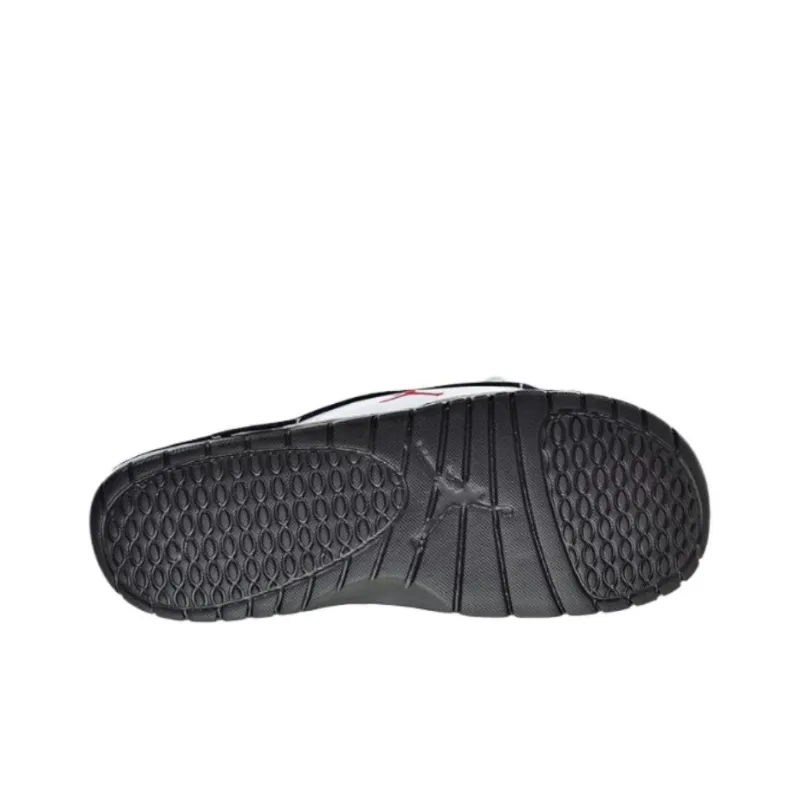 JORDAN Hydro 4 Retro White Red Slippers-2