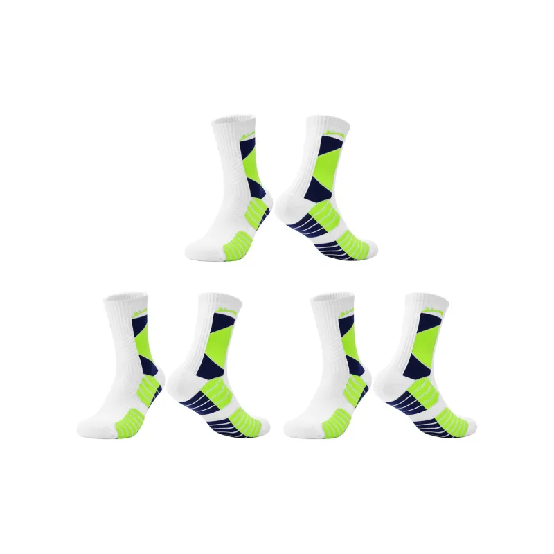 K bird Basketball Socks Unisex Green-4