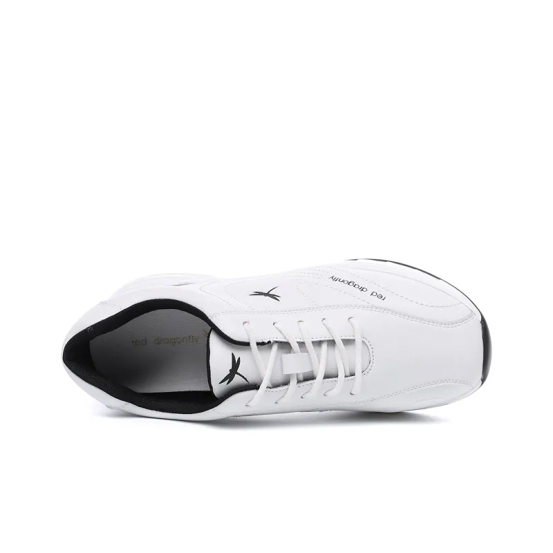 RED DRAGONFLY White Sneakers Low Top Athletic Shoes Women's White Fleece Lined Thermal-2