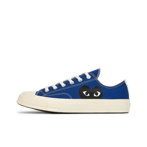 Converse X CDG Skateboard Shoes Men Low-Top Blue