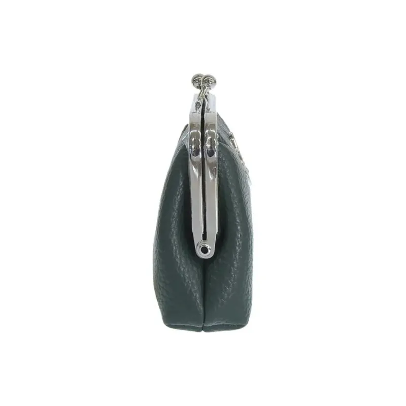 Vivienne Westwood Grain Leather Wallet Coin Purse Women's Green-2