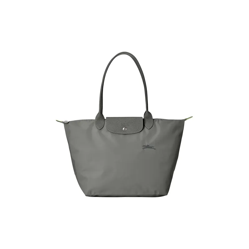 LONGCHAMP Le Pliage Green Canvas With Leather Canvas Bag Handbag Shoulder Bag Large Size Women's Graphite-0