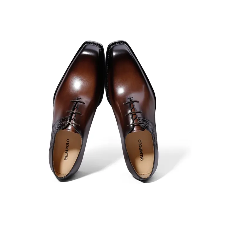 PALMPOLO Dress Shoes Men's Light Brown-3
