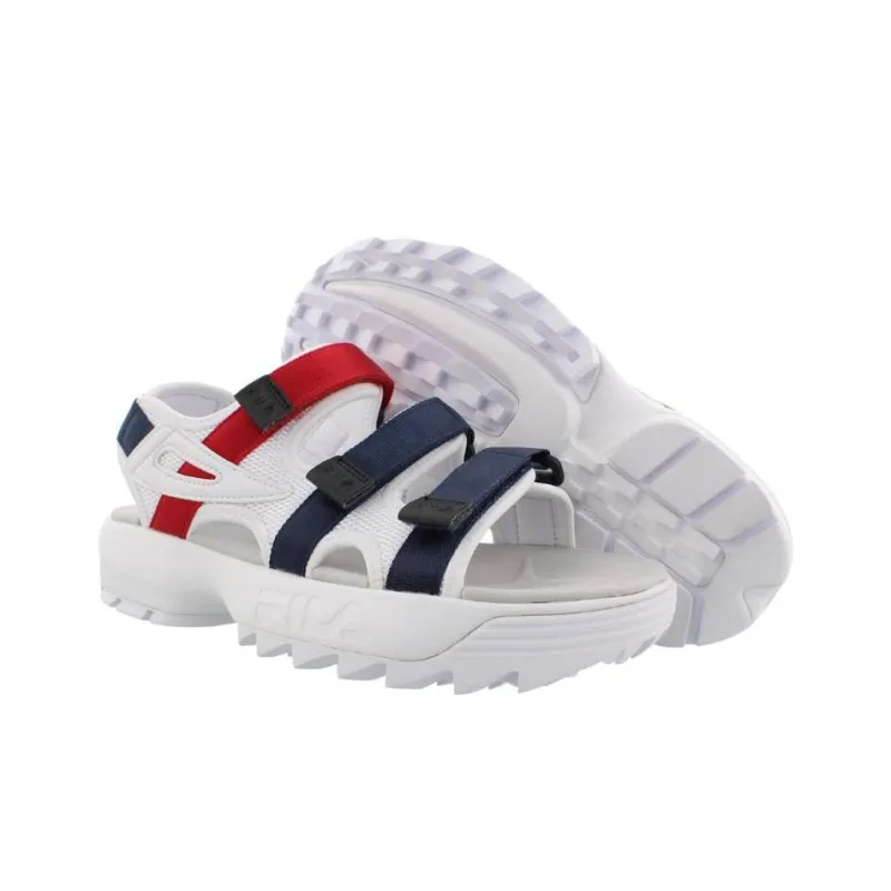 FILA Women's Disruptor Sandal 'White Navy Red'-3