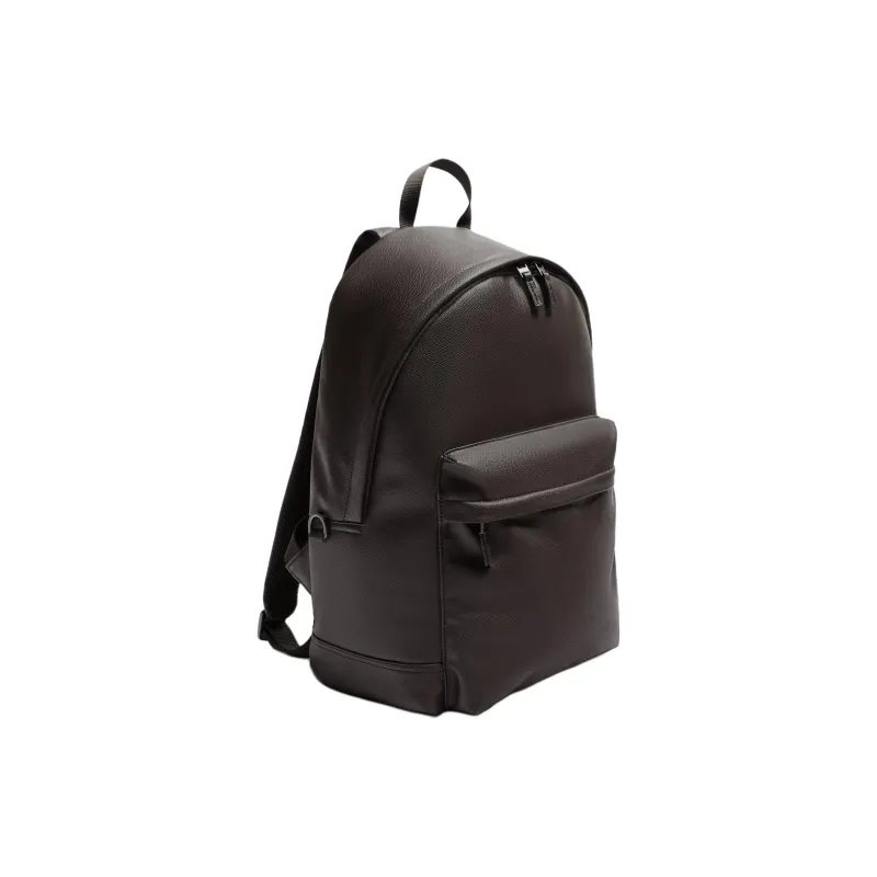 ZARA Polyurethane Backpack Men's Brown-1