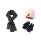 Knit Scarf+Pink Knitted Hat+Black Glove
