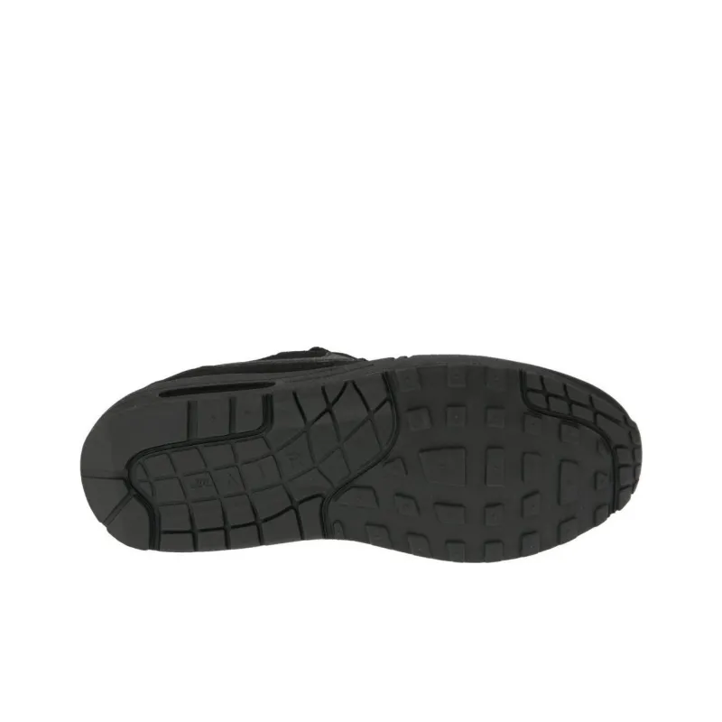 Nike Air Max 1 Durable Breathable Low Top Casual Shoes Unisex Black-4