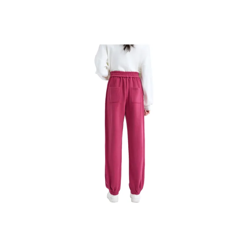 SMEN Casual Pants Women's Raspberry Pink-1
