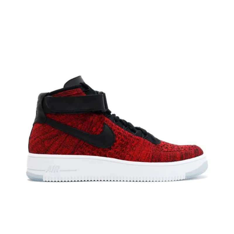 Nike Air Force 1 Ultra Flyknit Mid University Red Black-1