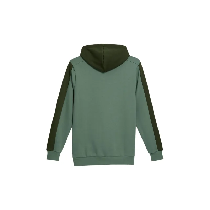 PUMA Essentials Color Block Men's Hoodie Sweatshirt Men's Green-1