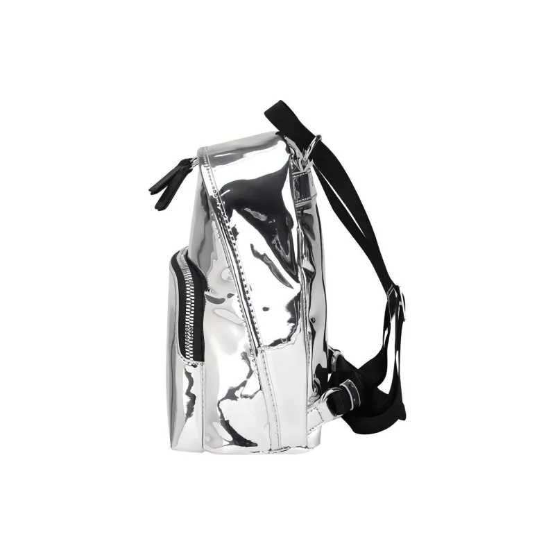 MLB Los Angeles Dodgers Artificial Leather Backpack, Shoulder Bag, Crossbody Bag Regular Unisex Silver-1
