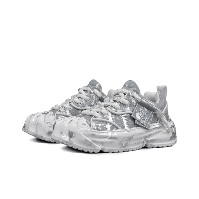 LOHAN·SIR Cushioning Height Increasing Wear-Resistant Lightweight Slip-Resistant Low-Top Casual Shoes Men's-8