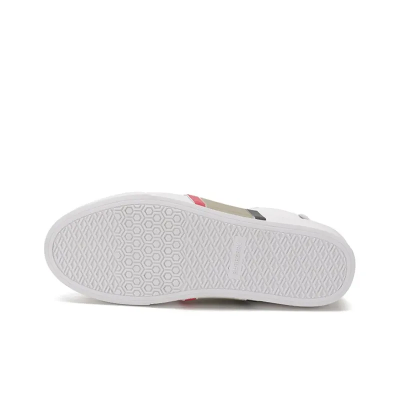 Burberry High-Top Casual Shoes Men's White-4