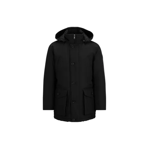 HUGO BOSS Coats Men Black