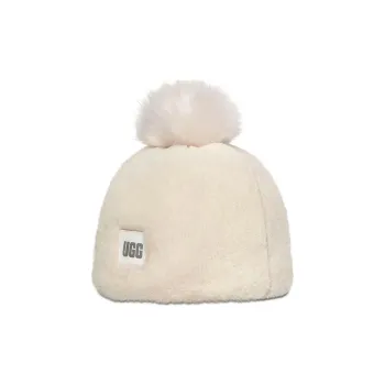 UGG Cotton Polyester Elastane Beanies Women's White