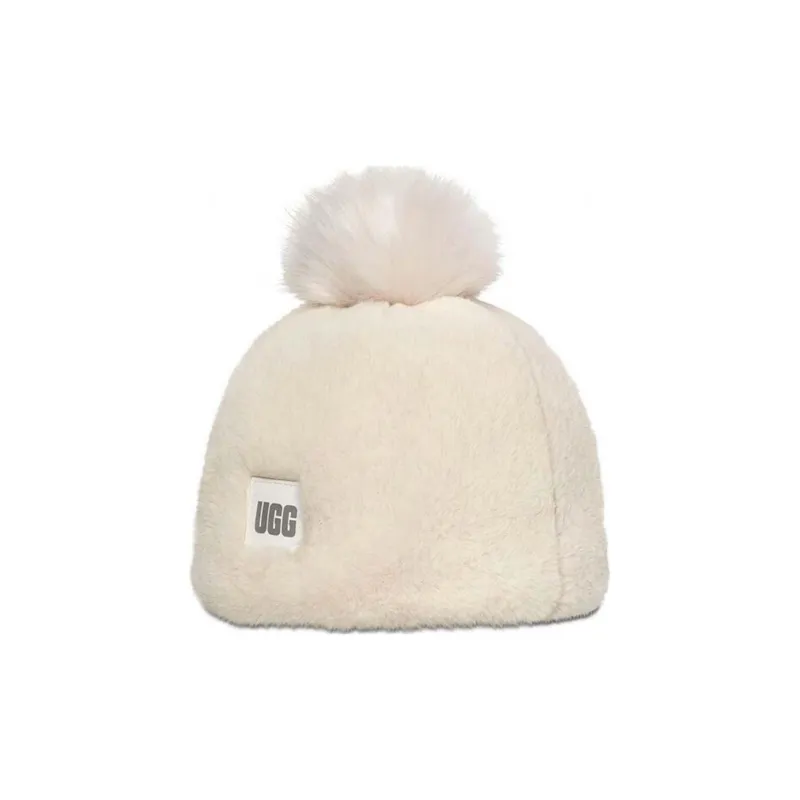 UGG Cotton Polyester Elastane Beanies Women's White-0