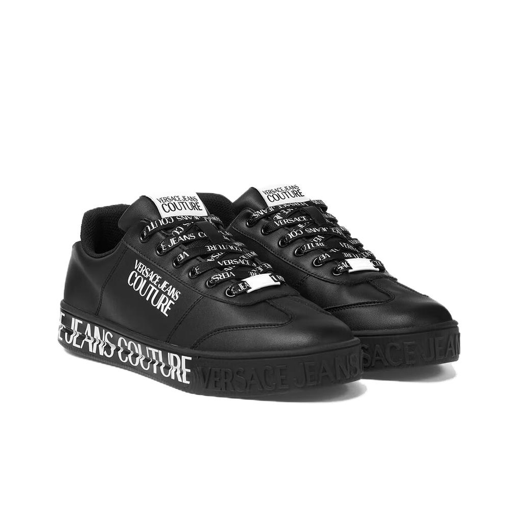 スニーカー Versace Jeans Couture 74VA3SK4 ZP234 LOGO LOW-TOP Sneakers VERSACE JEANS Couture Logo-print Low-top Sneakers - POIZON