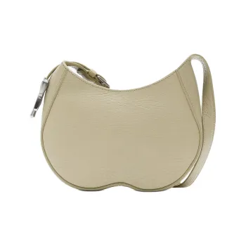 Burberry Textured Calfskin Handbag Shoulder Bag Women's Hunter Beige