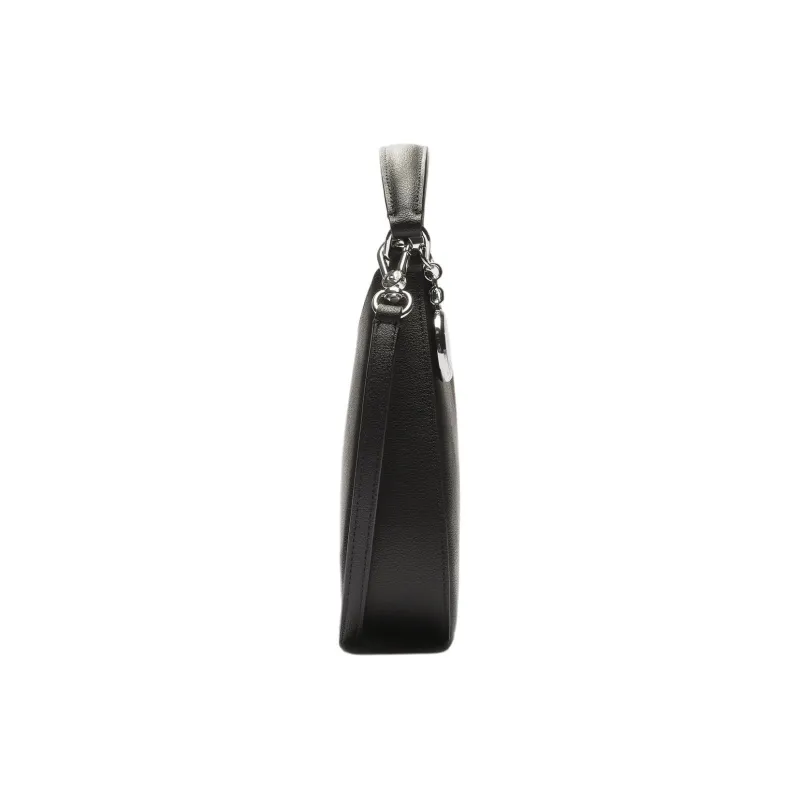 EMPORIO ARMANI Polyurethane One Shoulder Handbag Women's Black-5