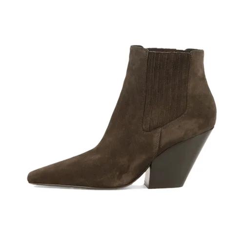 Casadei Anastasia 100mm Western-style Suede Boots