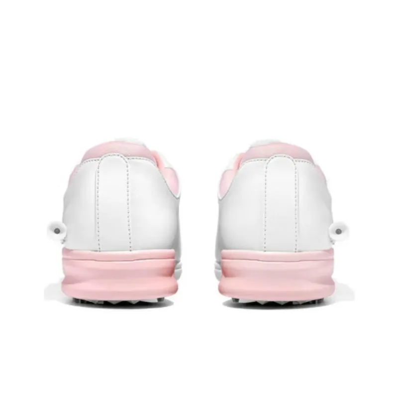 PGM Wear-Resistant Water-Resistant Lightweight Low-Top Golf Shoes Women's White Pink-2