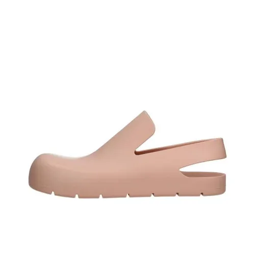 Bottega Veneta Open-Heel Puddle Sandal Peach Pink Women's