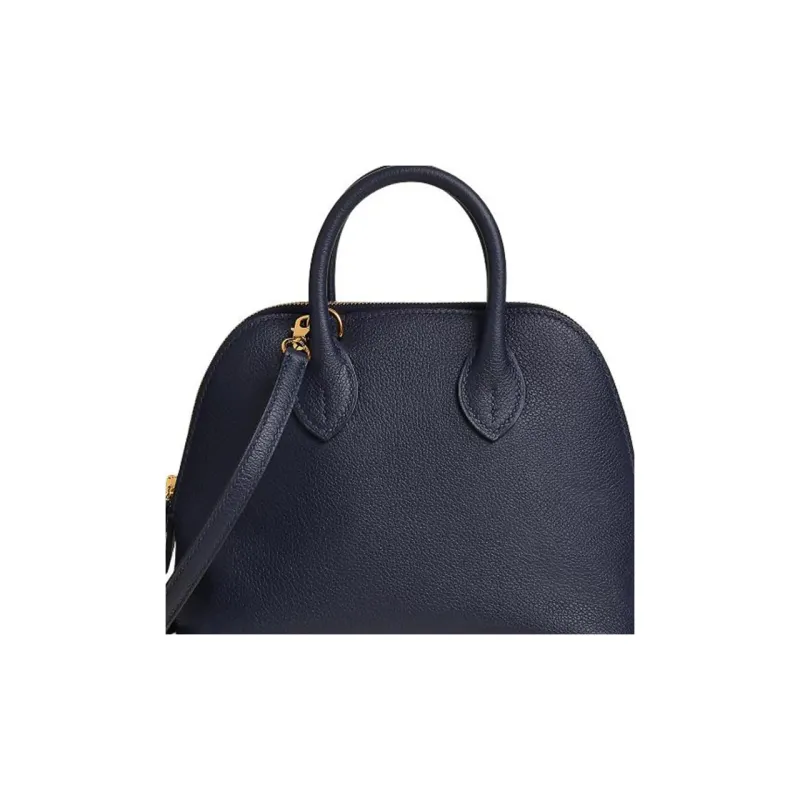 HERMES Bolide Evercolor Calfskin Bowling Bag Handbag Shoulder Bag Crossbody Bag Mini Women's 2Z Bleu Nuit Midnight Blue-1
