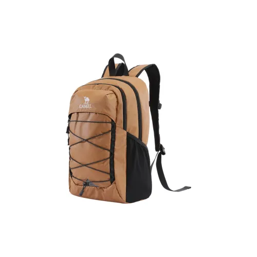 CAMEL Fabric Mountaineering Bag Backpack Regular Unisex Yellow/Black