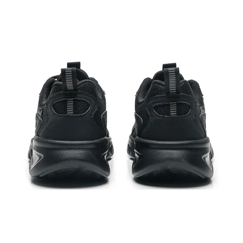 XTEP Slip Resistant Breathable Low Top Running Shoes Men's Black/Charcoal Gray-3