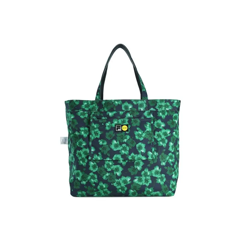 FILA FUSION ×BEAMS Collaboration PU One Shoulder Handbag Extra Small Unisex Pitch Black-4