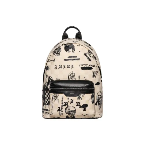 Louis Leather Backpack Regular Unisex Beige