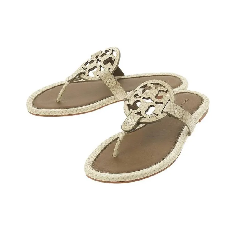 TORY BURCH Flip Flops Women's Beige Brown-1