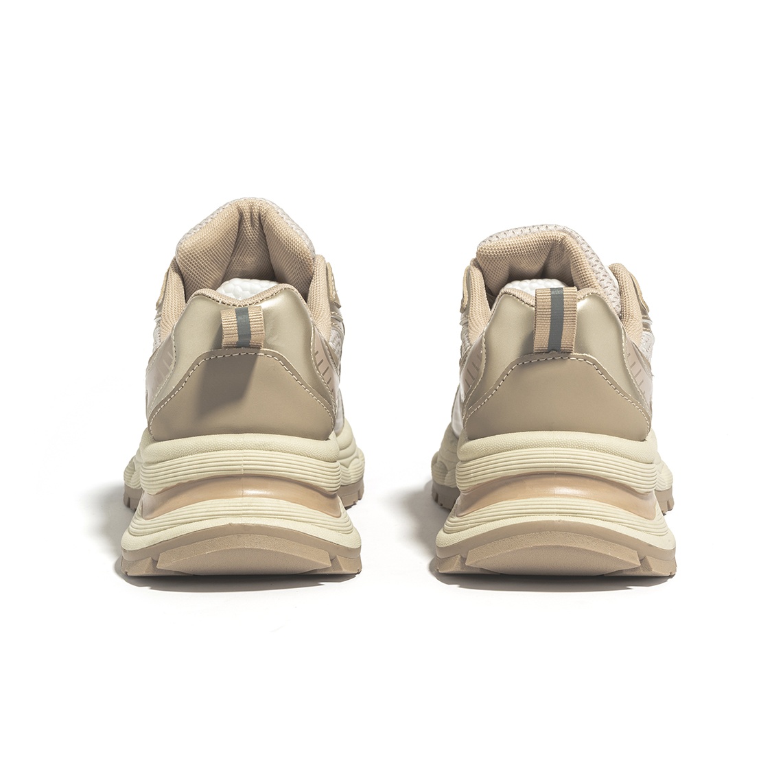 最新コレックション Gray Low-Top Women's Sneakers Chunky RENBEN EU POIZON - 37 靴