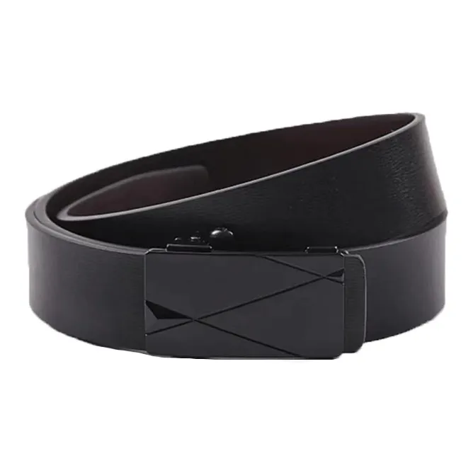 AUGTARLION Youth Business Casual Versatile Genuine Leather Men's Pant Waist Belt Width  3.5cm-2