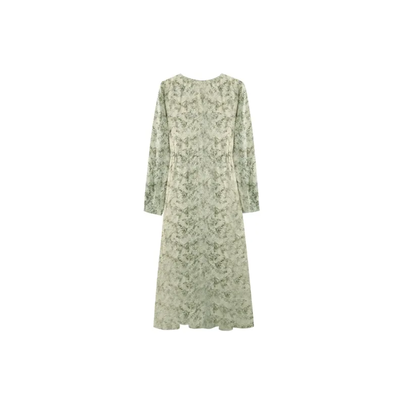 THE SEA LIFE Long Sleeved Dress Women's Moss Green-1