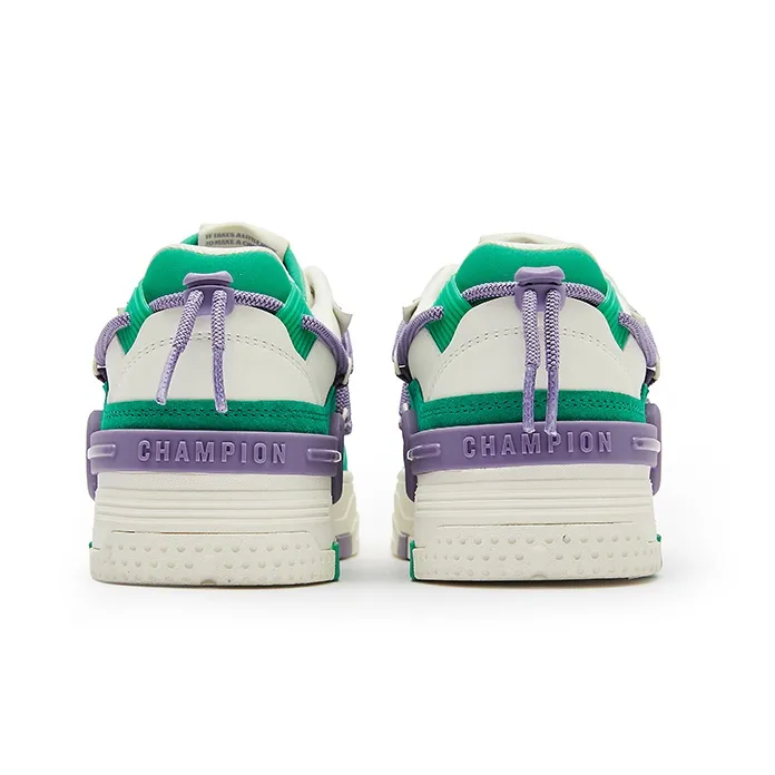 Champion Bumper V1 Headphone Trainer Low Top Skateboard Shoes Women's Green-3