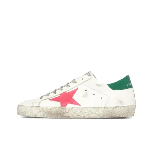 Golden Goose Super-Star White Green Pink