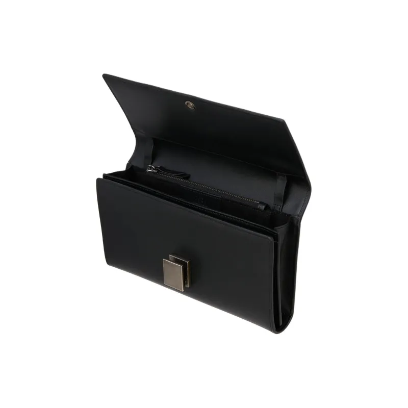 ZARA Cow Leather Envelope Bag Crossbody Bag Shoulder Bag Men's Black-4