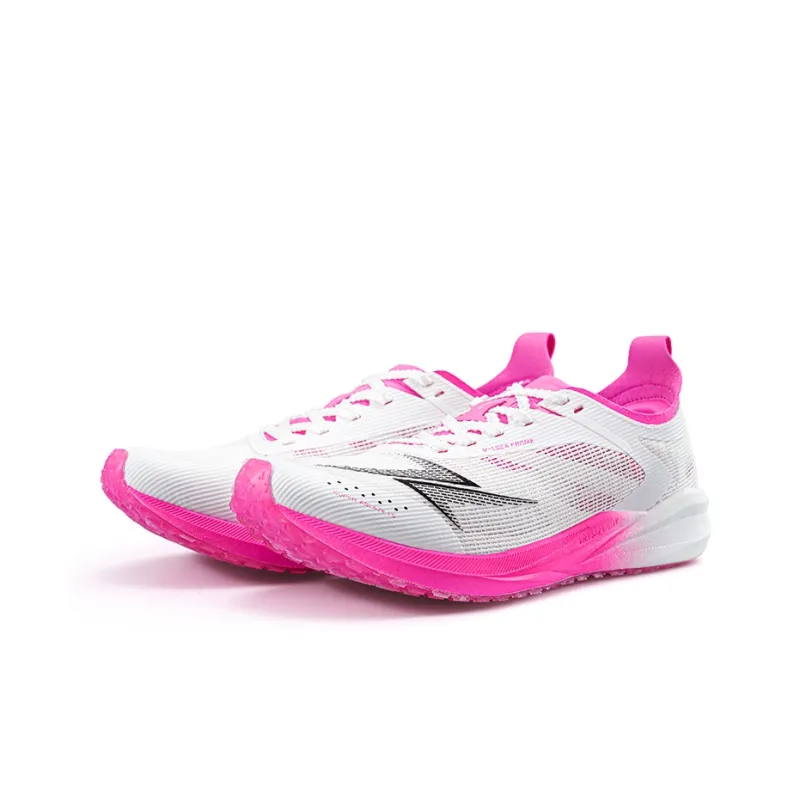 VICTORY LIGHT Low Top Full Length Shovel Shaped Carbon Plate, Racing Training Running Shoes Unisex Sweetheart Rose-2