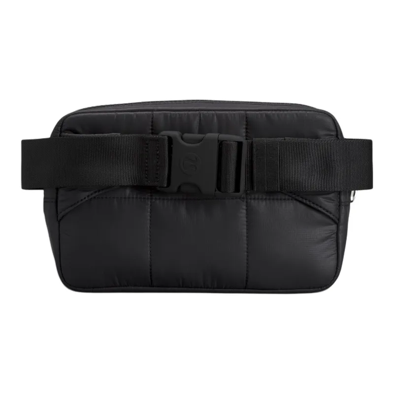Lululemon Quilted Nylon Sling Bags One Shoulder Crossbody Fanny Pack Women's Black-1