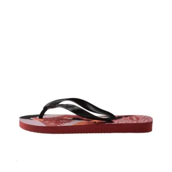 Havaianas Abrasion Resistant Flip Flops Women's Black Red