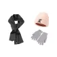 Knit Scarf+Pink Knitted Hat+Gray Glove