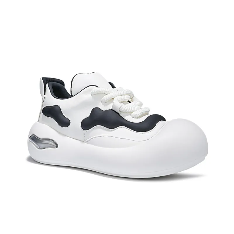SALAXI Low Top Casual Shoes Unisex White-2
