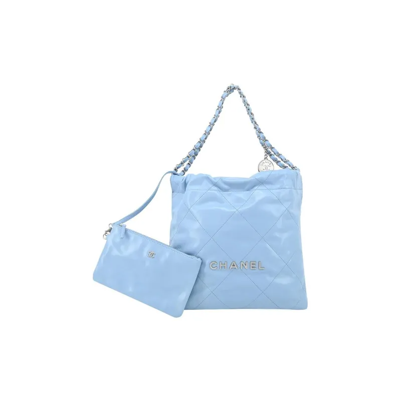 CHANEL 22Bag Calfskin Tote Bag, Shopping Bag, Handbag, Shoulder Bag, Crossbody Bag Women's Blue-0