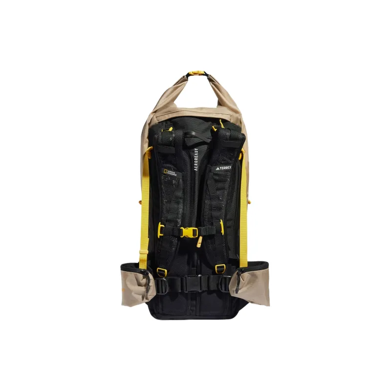 Adidas Recycled Nylon Backpack Unisex Beige & Black-2
