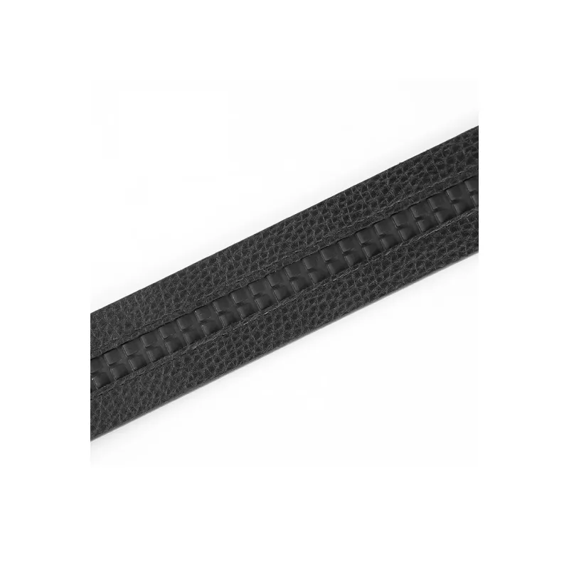 SHERIDan Textured Business Formal Automatic Buckle Cow Leather Belt Men's Black-5